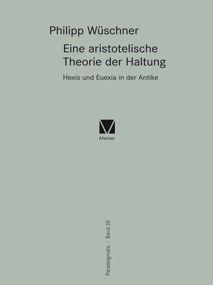 cover image of Eine aristotelische Theorie der Haltung
